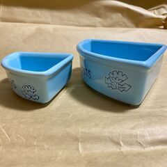 小動物　陶器製　餌入れ　2個セットの画像