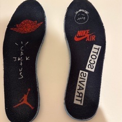 ナイキトラヴィススコットエアジョーダン1口OGSPブラックファントムの画像