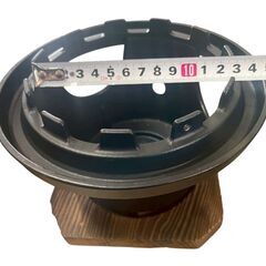 ☆在庫12セットあり☆ミニコンロ 卓上コンロ 3点セット固形燃料用コンロ 木台付き の画像