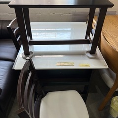 配送可【ダイニングセット】テーブル+椅子2つ+ベンチ1つ★ クリーニング済 【管理番号11908】桒の画像