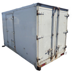トラックコンテナ 箱 3200x1830x2050 横扉付 アルミバン 冷凍冷蔵 保冷 倉庫 物置 ガレージ コンテナハウス 愛媛よりの画像
