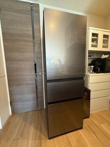 東芝 VEGETA GR-T36SV(ZH) 356 L 3ドア 冷蔵庫（アッシュグレージュ）中古