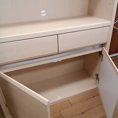 ★リユースのサカイつくば店★TK6219  収納棚 ナチュラル H180×D35×W86 クリーニング済みの画像