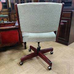 【愛品倶楽部柏店】karimoku カリモク デスクチェア 手動昇降 オールド 木製肘付きの画像