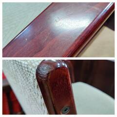 【愛品倶楽部柏店】karimoku カリモク デスクチェア 手動昇降 オールド 木製肘付きの画像