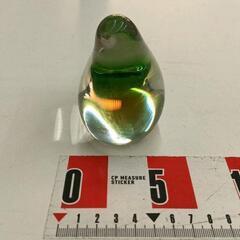 0819-230 ガラス置物、ペーパーウエスト　鳩の画像