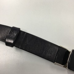 ベルト　Calf skin 仔牛　ブラックの画像