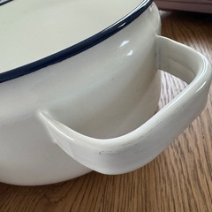 富士ホーロー 両手鍋(20cm)の画像