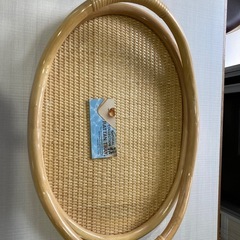 籐　籐製　お盆　おぼん　プレートの画像