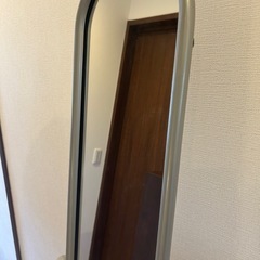 シルバー　スタンドミラー 縦長 全身鏡 姿見の画像