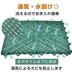 【新品】ガレージタイル ガレージマット 20枚セット 39.5cm×39.5cm×1.7cm はめ込み 置き敷き バイク 車 自転車 駐車場 屋外 屋内 sg302 の画像