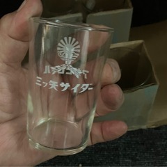 ② アサヒビールと三ツ矢サイダーのコップ（6個入）の画像