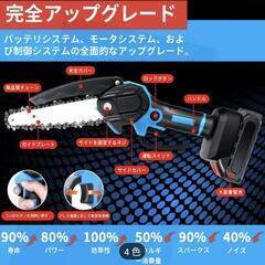 新品未使用　チェーンソー　バッテリー2個付きの画像