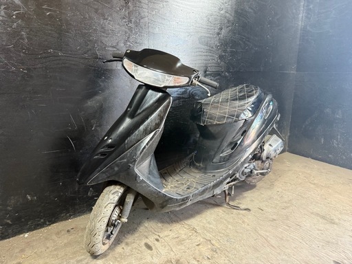 ★支払総額3.0万円★定休日なし！いつでも現車確認可能です！ ホンダ スーパーディオ 黒 AF27 人気のスーパーディオ！ 2ストのためオイル注ぎ足すだけ！ バッテリー新品！ エナメルシート！