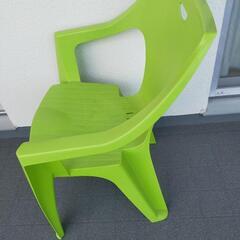 富士貿易　ガーデンチェア　グリーンの画像