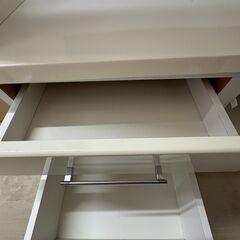【ジャングルジャングル滋賀草津店】ジモティ来店特価!!　食器棚　ニトリ　ホワイト　J-250869の画像