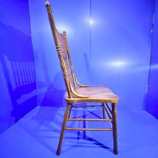 シンリー Shin Lee 2脚セット ダイニング 椅子 チェア 彫刻 オーク材