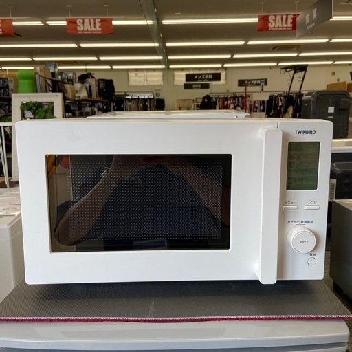 TWINBIRD 電子レンジ:2021年製【リサイクルフカツ岡崎倉庫店】250819NA-11