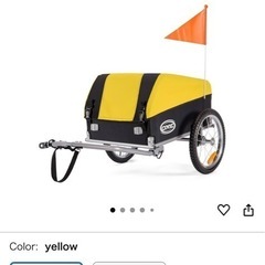 自転車トレーラーの画像