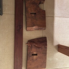 天然木テーブル兼座卓の画像