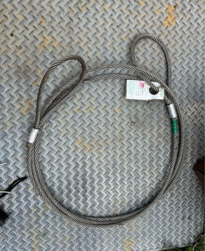 新品，2本12mm ワイヤー 5m