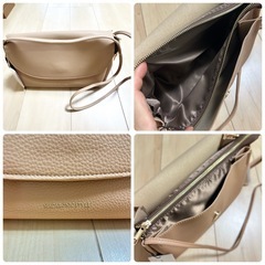 【新品未使用】MACARONIC STYLE ベージュ ショルダーバッグの画像