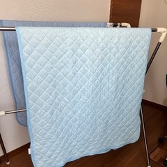 冷感敷きパッド　シングル　水色の画像