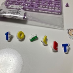 美品　新品同様　ぷちてる　オリジナルラバープレート　ネームプレート　アルファベットパーツ　スヌーピー　シール５０枚の画像