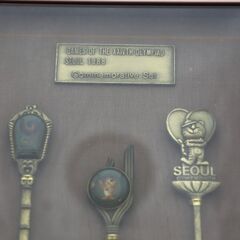 ソウルオリンピック 1988 記念スプーンセット 額装 コレクター向けの画像