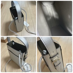 【新品未使用】シルバー ショルダーバッグ macaroni style マカロニックスタイルの画像