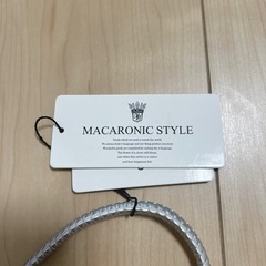 【新品未使用】シルバー ショルダーバッグ macaroni style マカロニックスタイルの画像