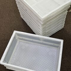 【中古】トラスコ中山 TRUSCO オリコン 30L【10個セット】 薄型折りたたみコンテナスケルコン 30L 透明 TSK-O30Bの画像