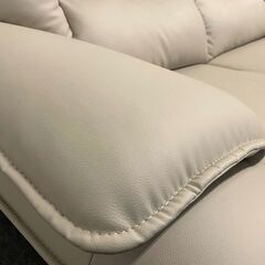 ニトリ 2人掛け ソファ ロゾ ベージュ ワイド セミハイバック 幅約180 スタイリッシュ リビング インテリア 中古家電 店頭引取歓迎 R9955の画像