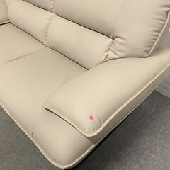 ニトリ 2人掛け ソファ ロゾ ベージュ ワイド セミハイバック 幅約180 スタイリッシュ リビング インテリア 中古家電 店頭引取歓迎 R9955の画像