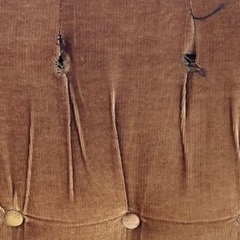 3人がけレトロ？ソファ　無料　あげます　期間限定の画像