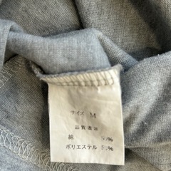 グレー フレアスリーブ Tシャツ　ザンパの画像