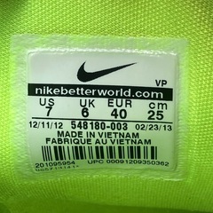 (美品)NIKE バスケットシューズ　25.0cmの画像