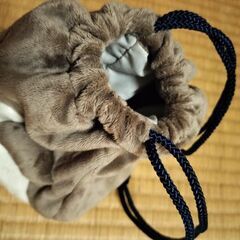 未使用、虚無かわいい　アデリーペンギン巾着袋、きんちゃく、バッグ、ポーチ小物入れの画像