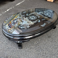 螺鈿　テーブルの画像