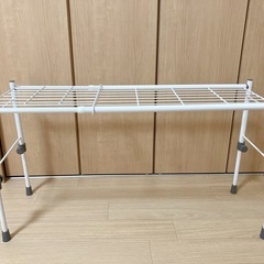 伸縮タイプスチールラック　押入れ収納　クローゼット収納　整理棚　スリムの画像