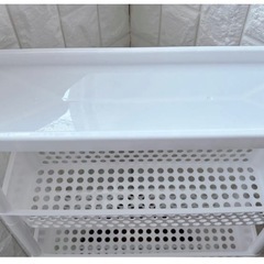 【2個セット・3段ラック・ホワイト・美品】の画像