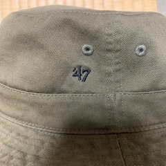 残り30分今季物47バケットハット　カーキ New Yorkの画像