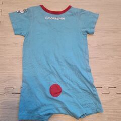 ドラえもん ロンパース 水色 90cm ベビー カバーオール 子供服の画像