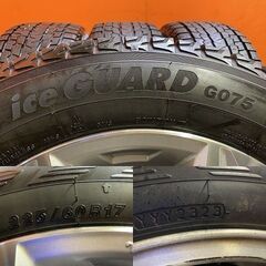 【YK ice GUARD G075 225/60R17】スタッドレス【スバル SJフォレスター 純正ホイール 17インチ 7J5HPCD100+48】23年製　(KTL473) の画像