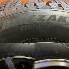 タイヤ新品 BS DM-V3 スタッドレス 265/60R18 新車外し トヨタ ハイラックスGRスポーツ GUN125 純正ホイール 7.5J6HPCD139.7+30 (VTY982MS)の画像