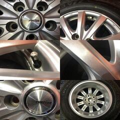 【DL WM03 195/65R15】スタッドレス【Weds RAVRION RS01 15インチ 6J5HPCD114.3+52】23年製 バリ溝 トヨタ純正ナット ヴォクシー等(KTN469)の画像