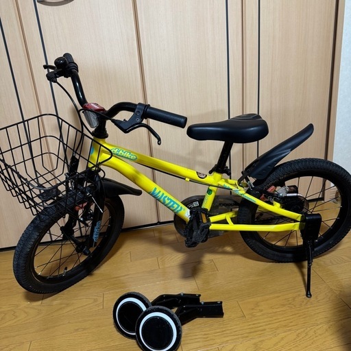 【お取引中】自転車　16インチ　イエロー　