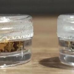 【募集中】　uvレギン用封入パーツ　シードビーズ　ラメ　uvレジン　パーツ　星　ビーズ　オレンジ　黄色　金　銀の画像