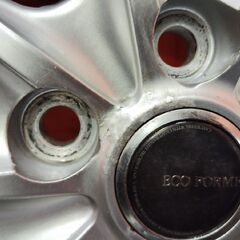 BS BRIDGESTONE ECO FORME エコフォルム 社外ホイール 15インチ 4本 6J5HPCD114.3+50 ステップワゴンヴォクシー ノア アイシス等　(VHF525) の画像