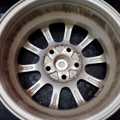 BS BRIDGESTONE ECO FORME エコフォルム 社外ホイール 15インチ 4本 6J5HPCD114.3+50 ステップワゴンヴォクシー ノア アイシス等　(VHF525) の画像